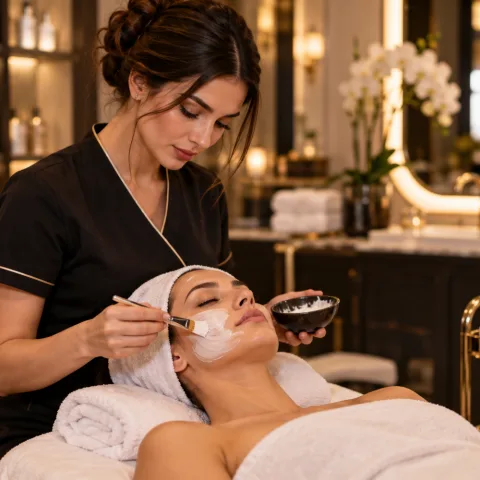 Maschera viso in cabina